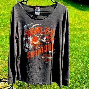 Harley Davidson long sleeve T Sz L